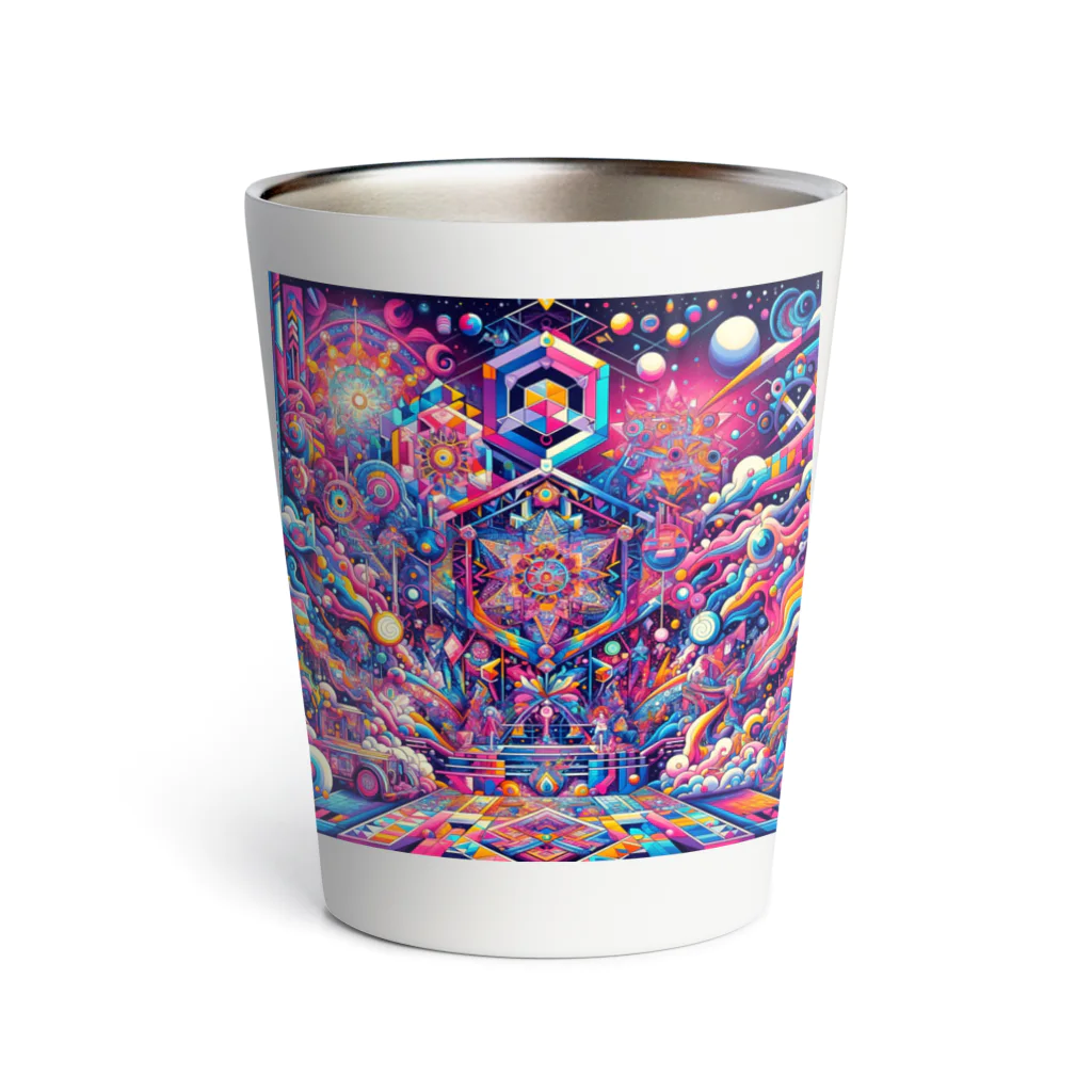 トトベス(T∴B∴M∴)🕊️の神聖リリスちゃん神殿 🌈💞31.サイケデリック宇宙アーケード商店街 Thermo Tumbler