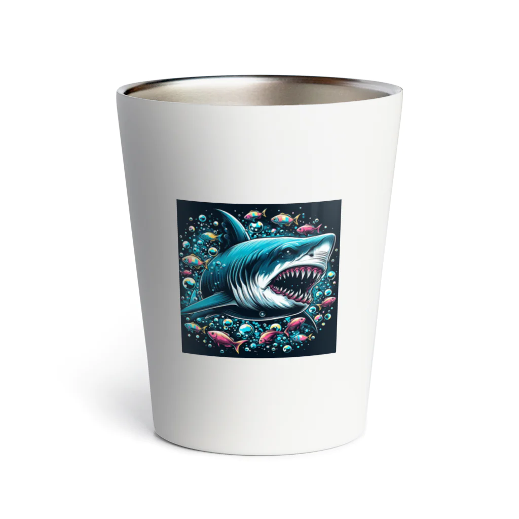 アートフル・メッセンジャーのCOOL SHARK Thermo Tumbler