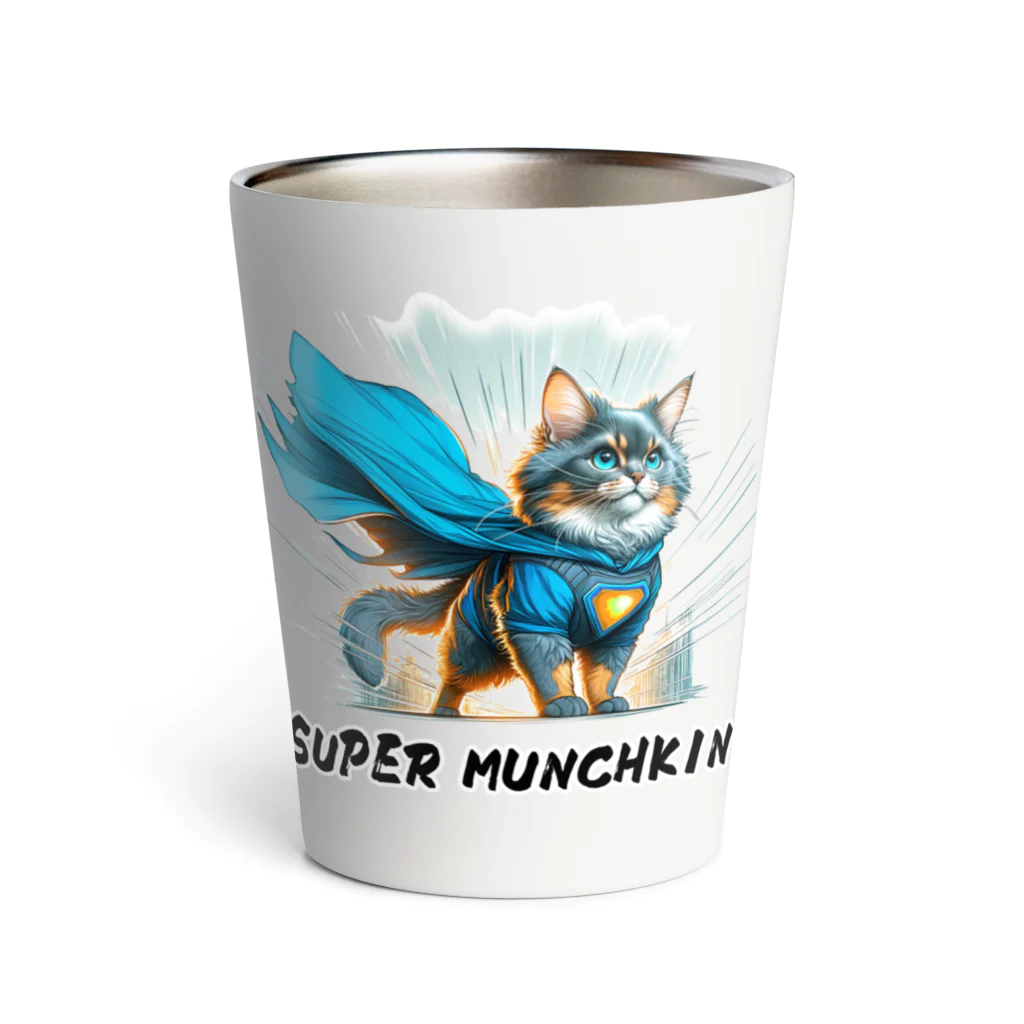 猫武者(NekoMusya)のSUPER MANCHKIN 参上！ Thermo Tumbler