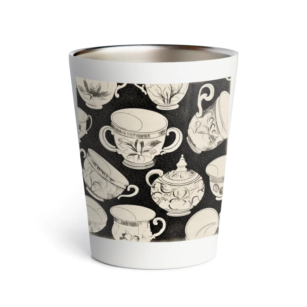 (っ◔◡◔)っ ♥ Le Petit Trésor ♥の花の詩カップ(The Flower Poetry Cup) Thermo Tumbler