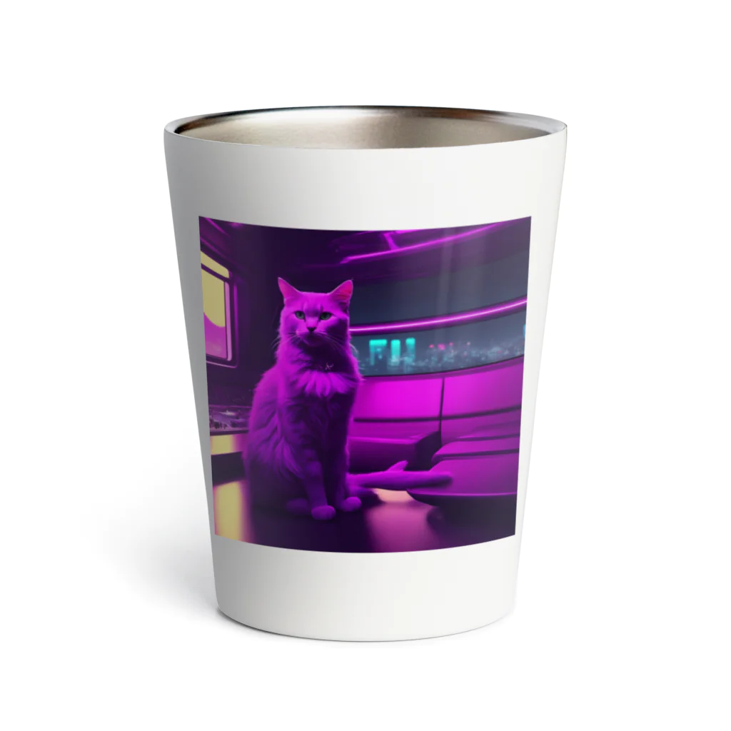 jujumarucatのROCKYCAT　くつろぐ Thermo Tumbler