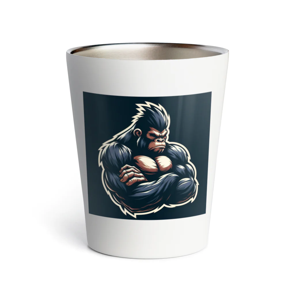 GOODY-MANの考えるゴリラ Thermo Tumbler