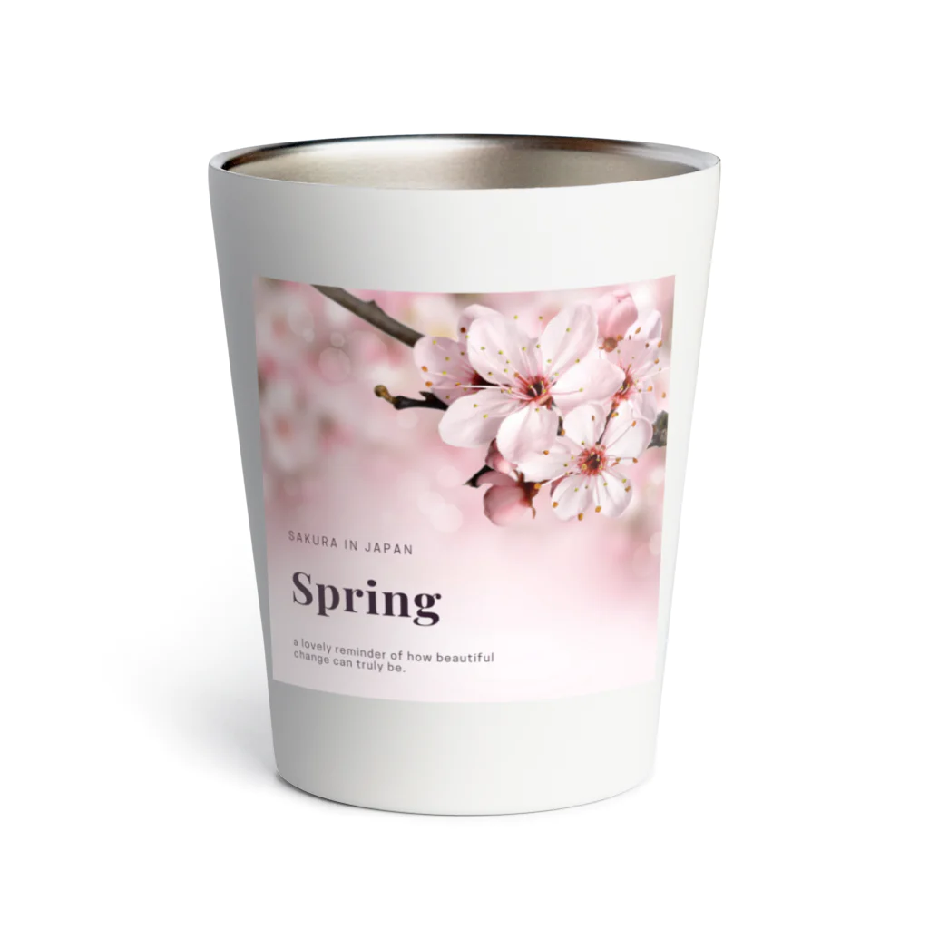 ウエディング♡カップルグッズの桜 Thermo Tumbler