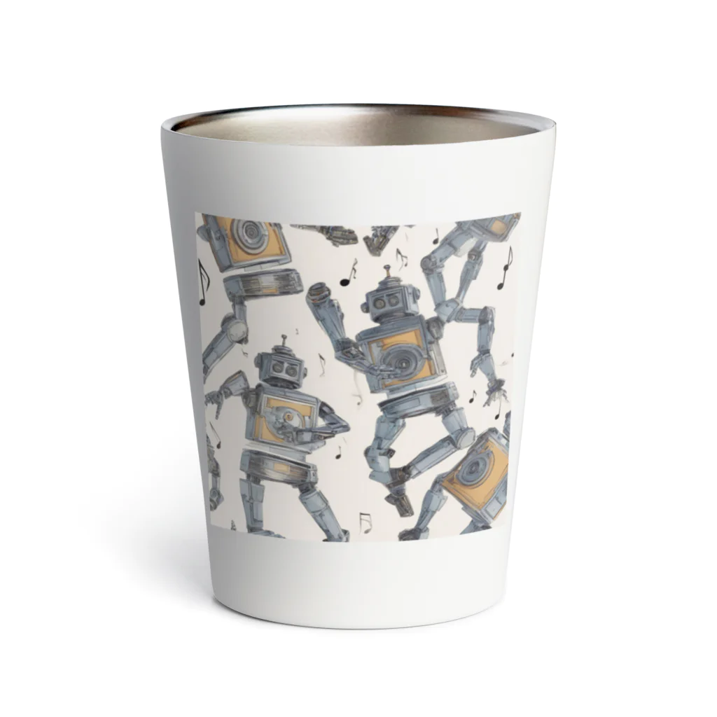 d-design-labのdancing robots Thermo Tumbler