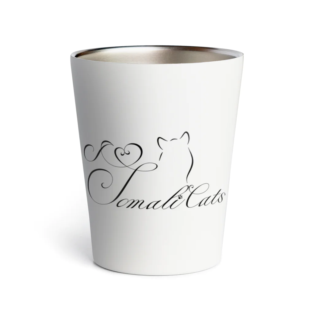 ORCATのI Love Somali Cats （ロゴブラック） Thermo Tumbler