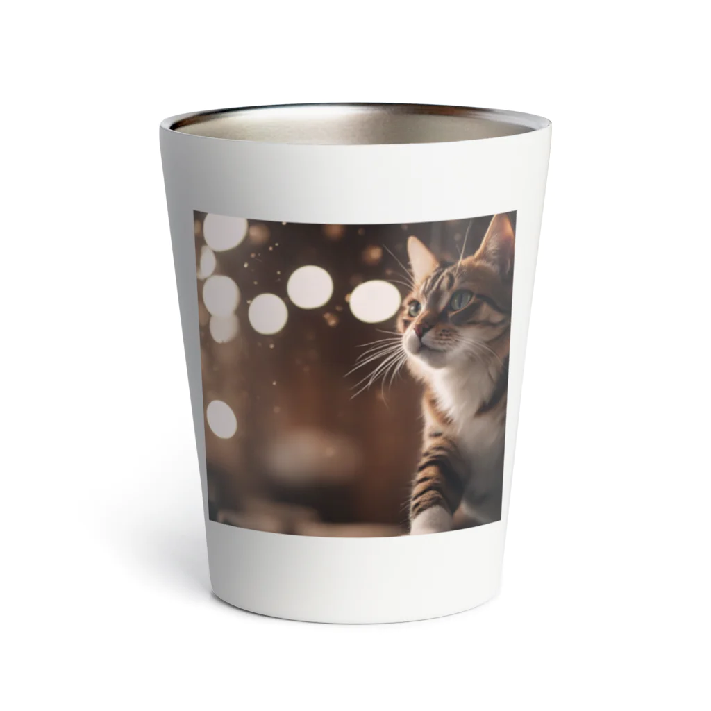 ★動物ショップ・kou2020★の猫17 Thermo Tumbler