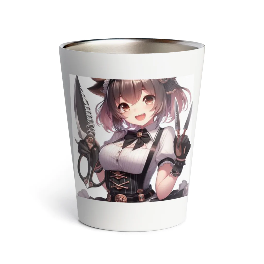 「ワンダーワールド」の部屋に忍び込んできた可愛らしい女の子😍 Thermo Tumbler