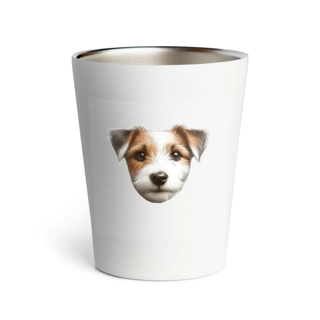 jackrussellvibes___のジャックラッセルテリアのアイテム Thermo Tumbler