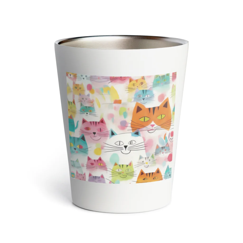F2 Cat Design Shopのbeloved cats 002 Thermo Tumbler