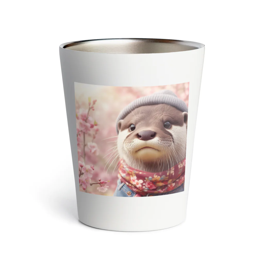 「動物ミリ屋」の桜奇麗やんいいやん Thermo Tumbler