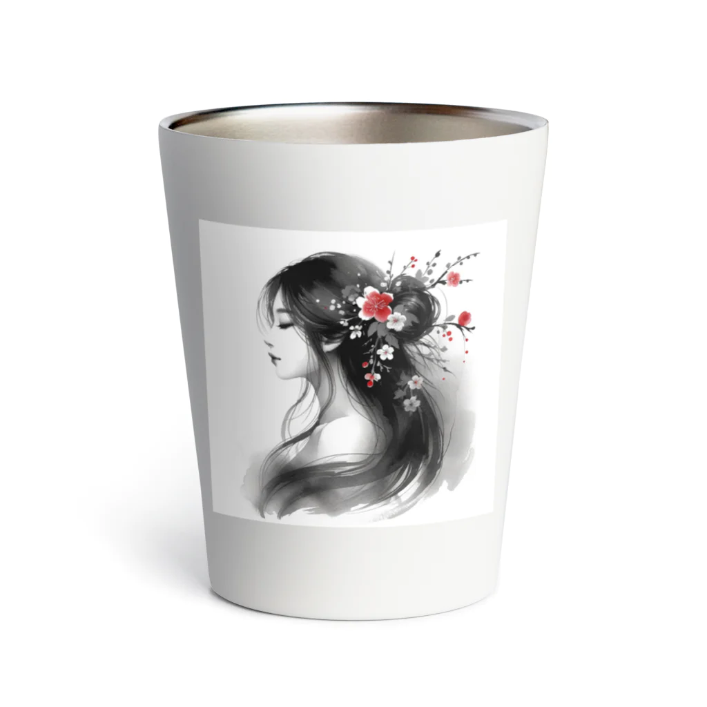 SUMIeの紅と女性 Thermo Tumbler