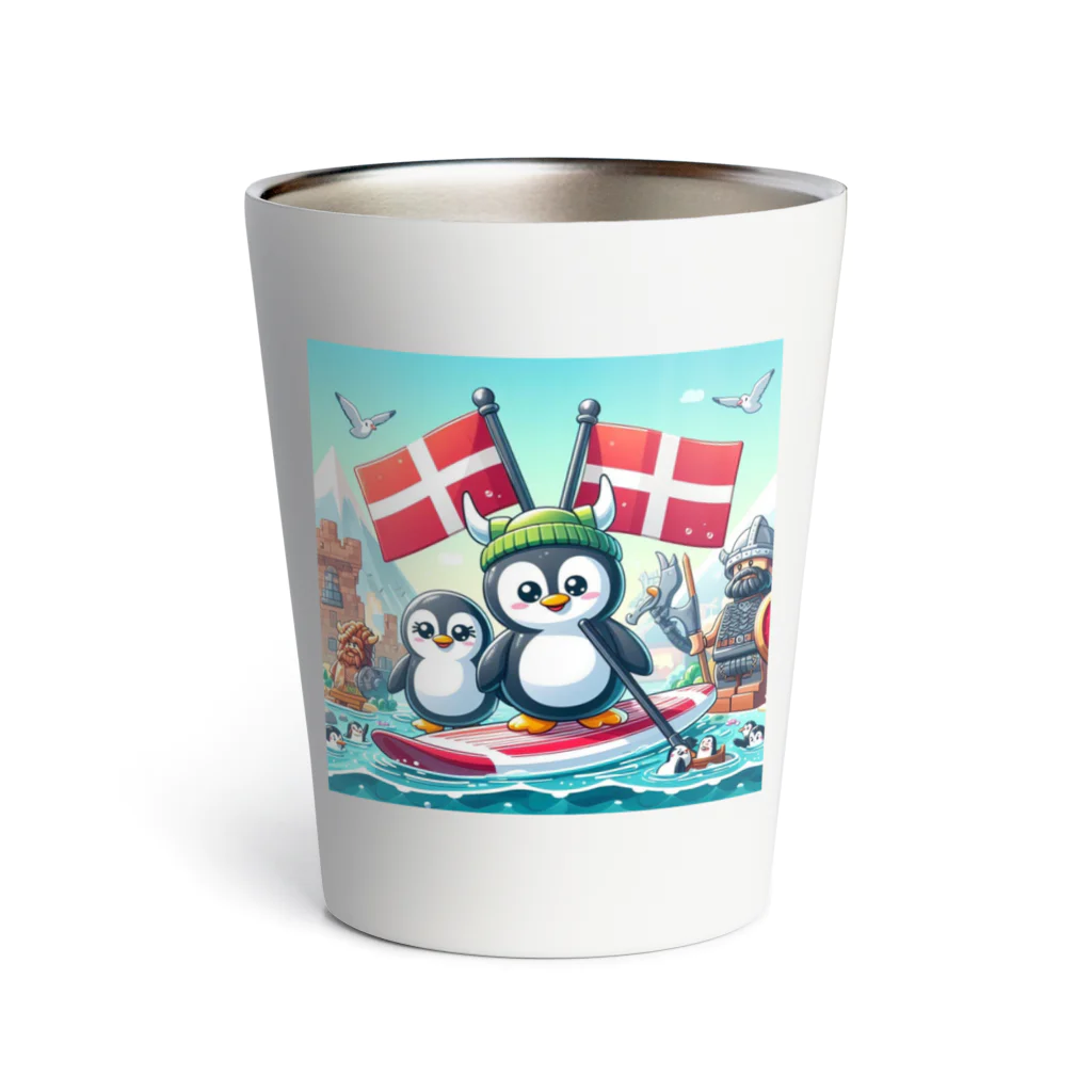 Enjoy 旅SUP!の旅するペンギン　デンマークでSUP！ サーモタンブラー