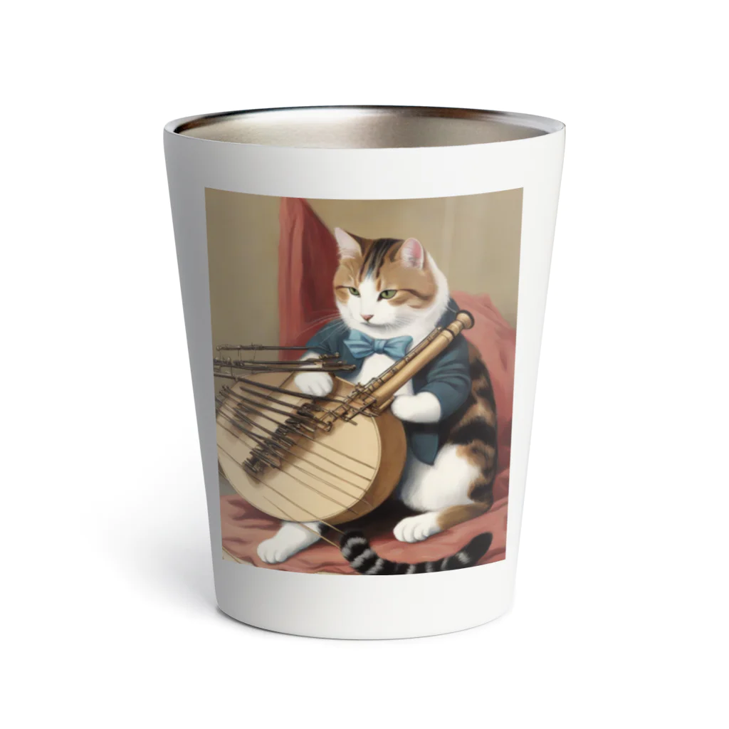 F2 Cat Design Shopの orchestra cat 001 サーモタンブラー