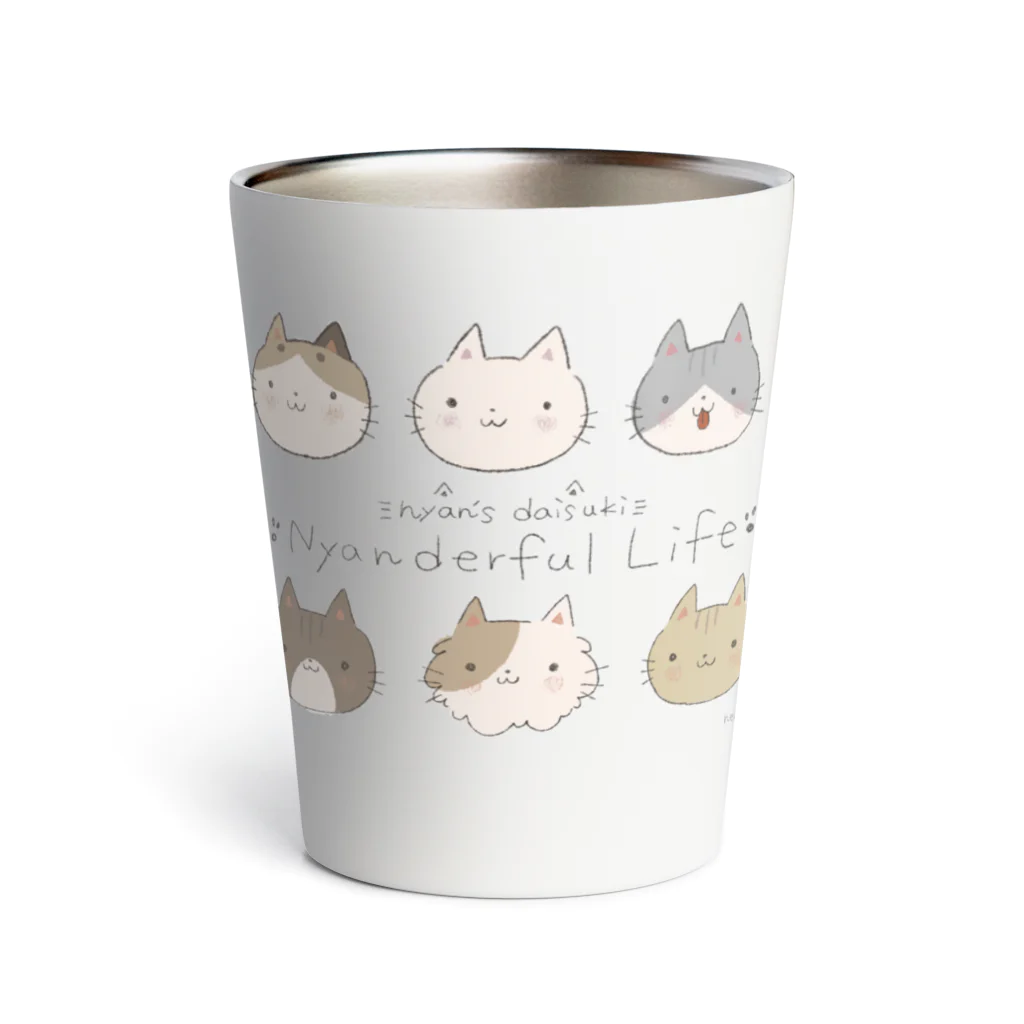 ねこてぃぶのにゃんだふるLife Thermo Tumbler