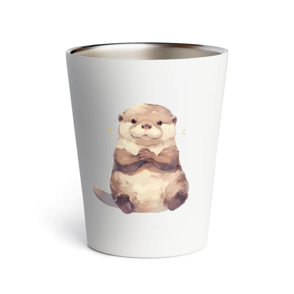 Cute Animalsのおねだりカワウソ Thermo Tumbler