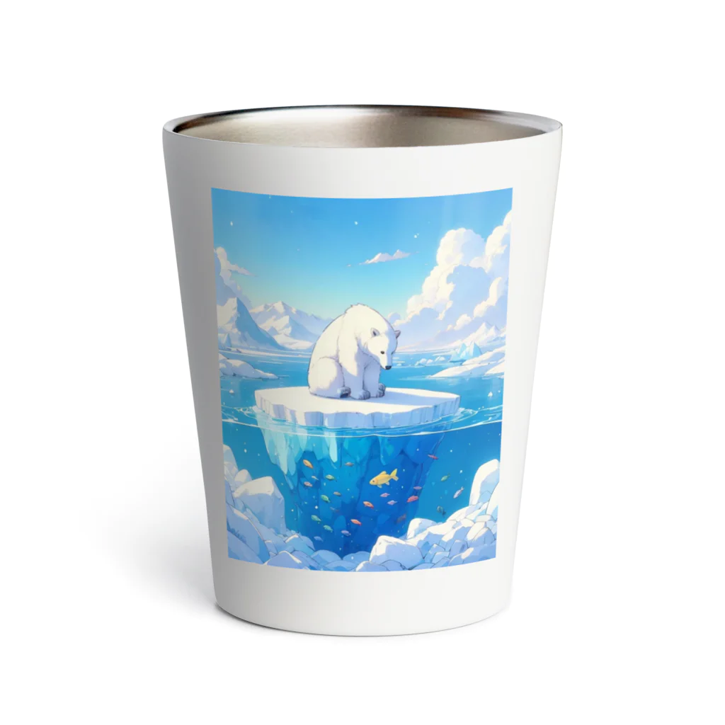 モノモノクローゼットの流氷の白くま Thermo Tumbler