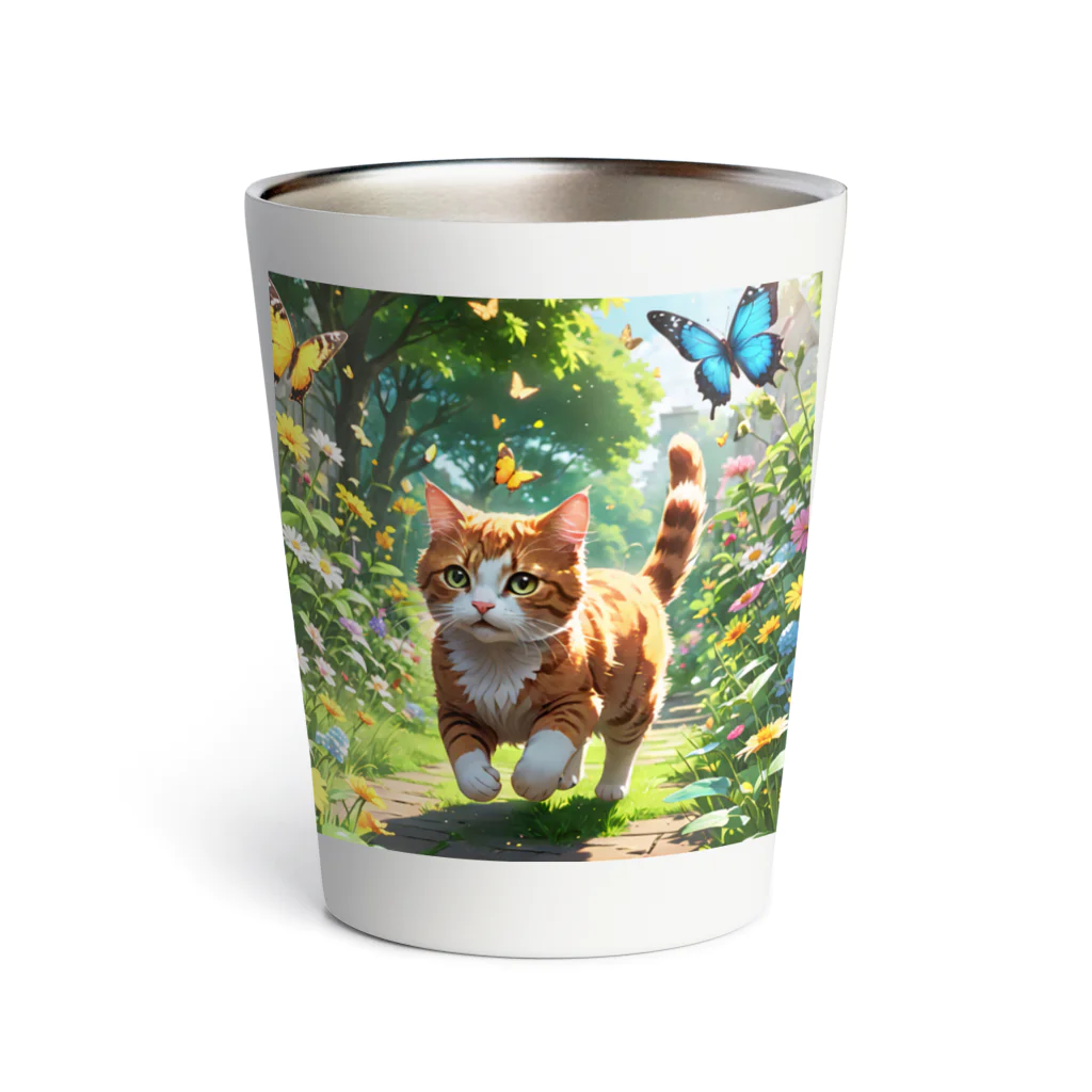 にゃんぼショップ🐈の大冒険にゃんこ Thermo Tumbler