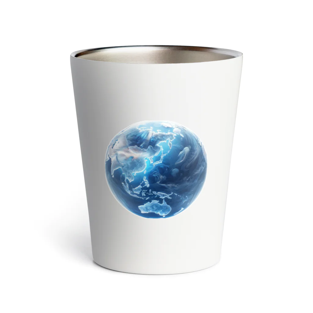 Ryoukaの地球_ガラス玉 Thermo Tumbler