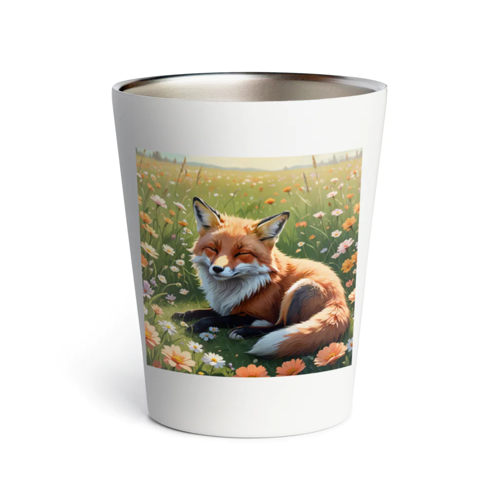 deko4954のsleep　fox Thermo Tumbler