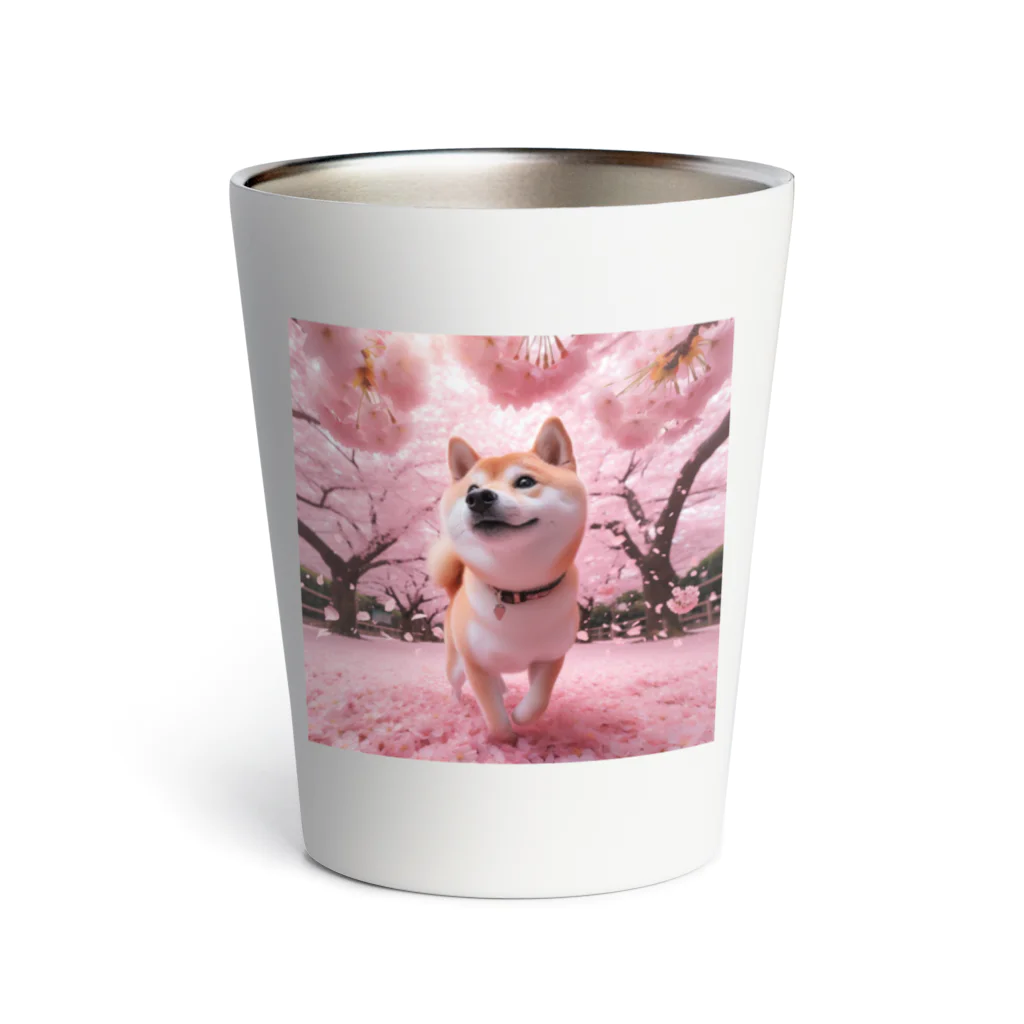 noririnoの桜犬 Thermo Tumbler