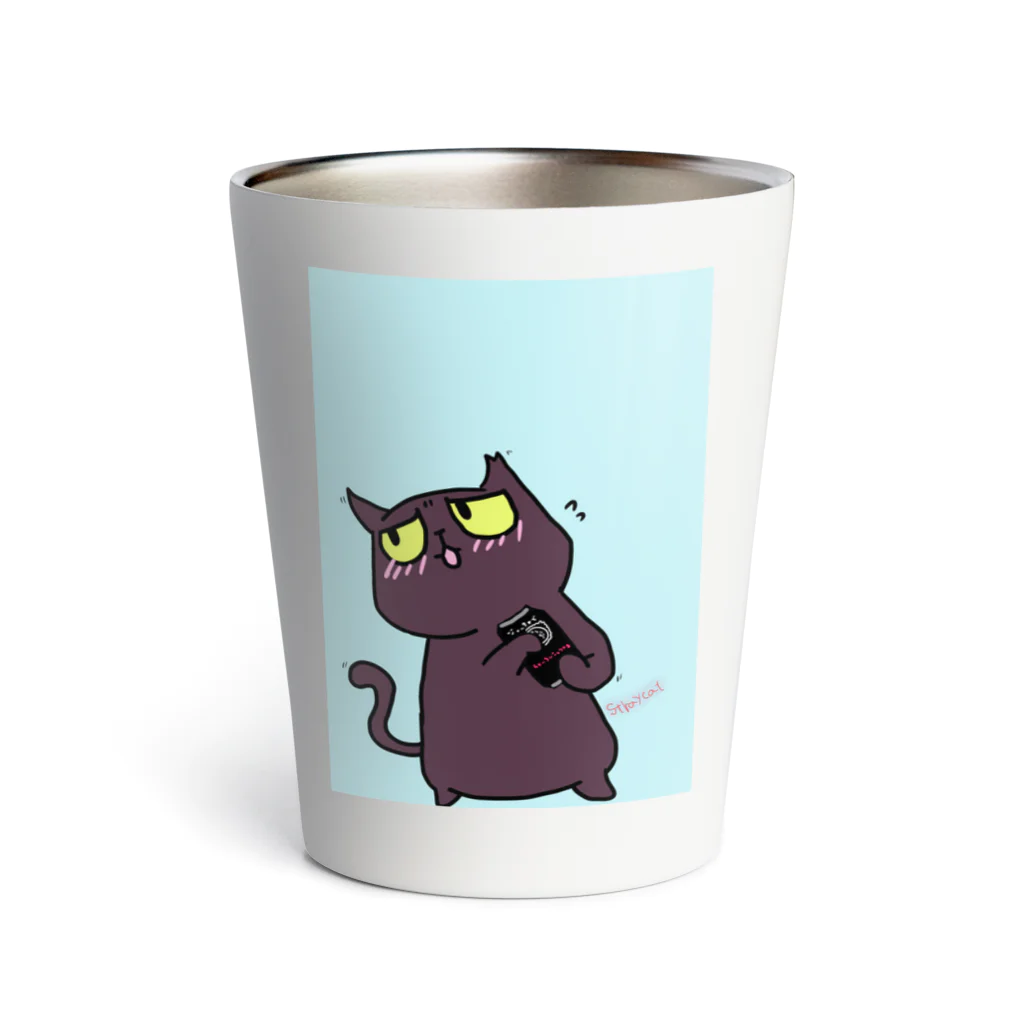 Stray cat～迷い猫の店～の大人のジュースをいかが? Thermo Tumbler