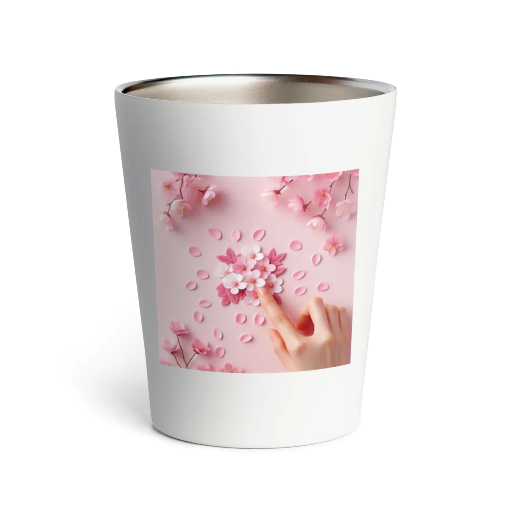 chapinnuのさくらの花びらで遊ぼう♪ Thermo Tumbler