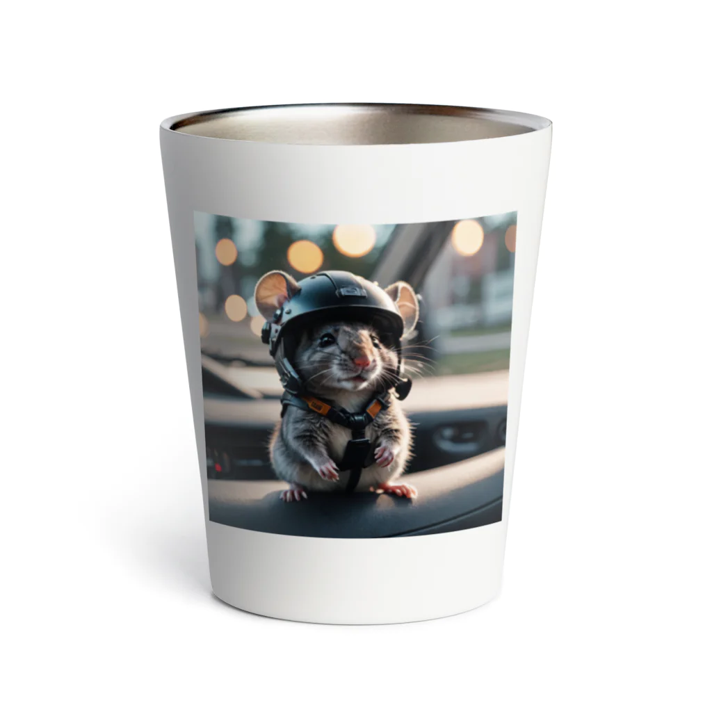 TanukinGのかわいいネズミくん Thermo Tumbler