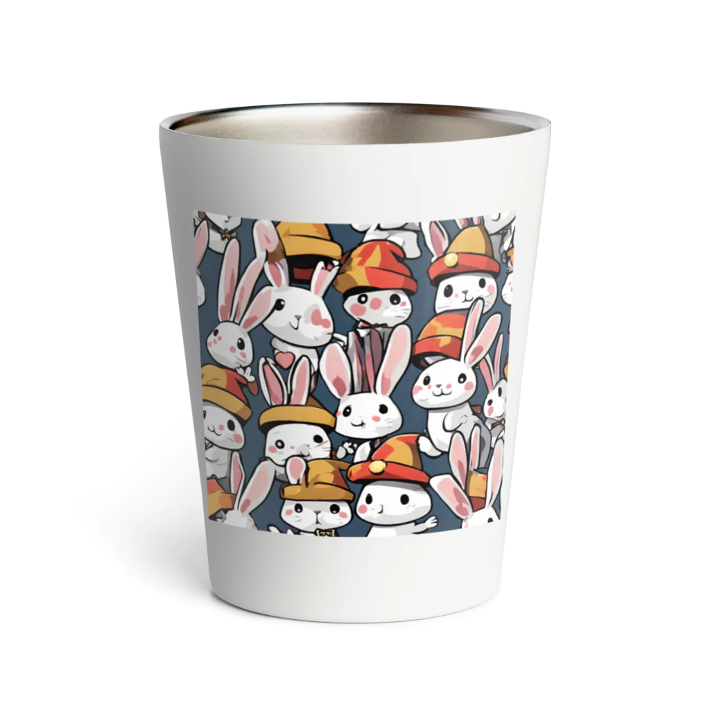 t_s_uのかわいいウサギ🐇 Thermo Tumbler