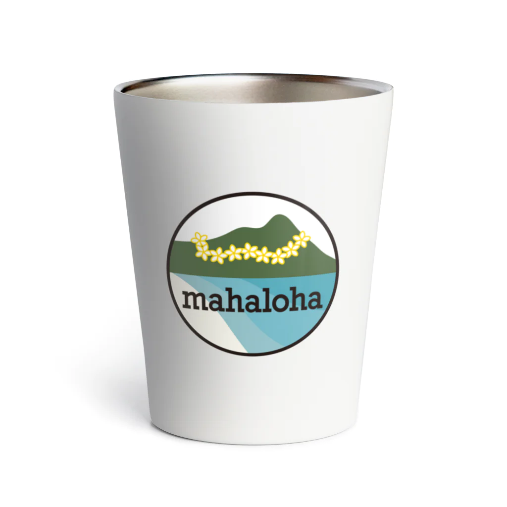 mahaloha808のmahaloha 丸ロゴ Thermo Tumbler