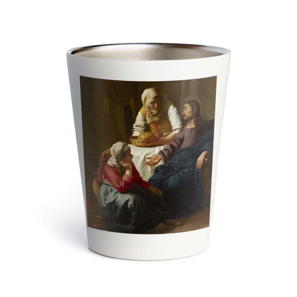 世界美術商店のマルタとマリアの家のキリスト / Christ in the House of Martha and Mary Thermo Tumbler