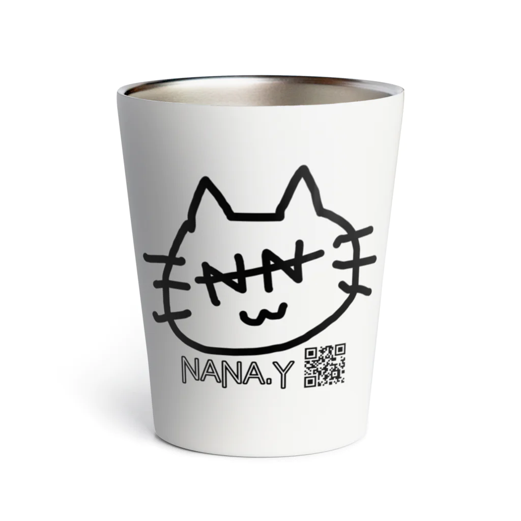 山崎NANAのNANA猫ちゃん(NANAサングラスver.) Thermo Tumbler