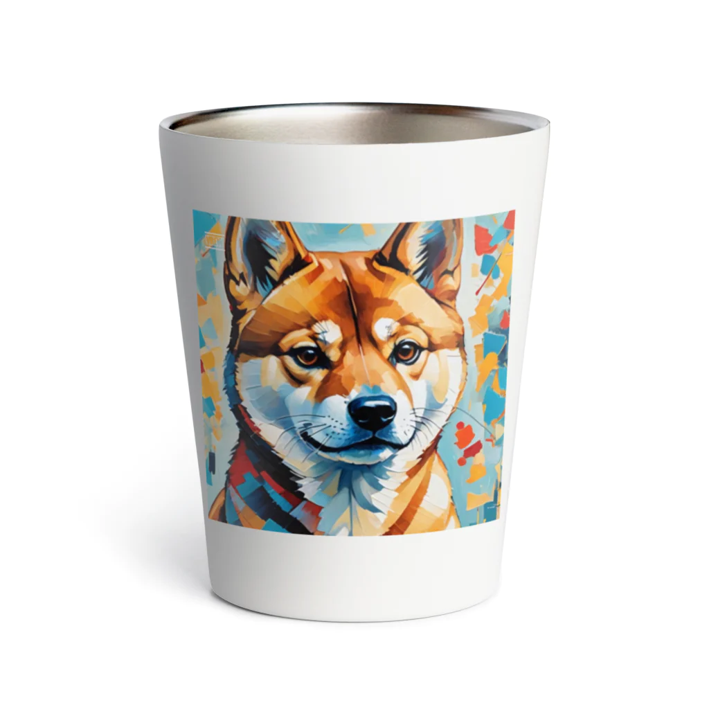 KAPPA TRAVEL GOの柴犬の幾何学 Thermo Tumbler