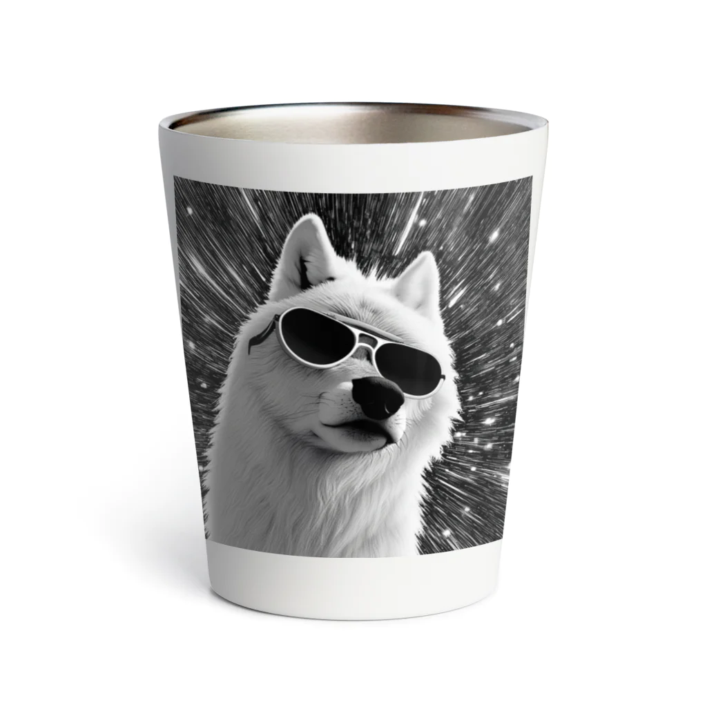 CoolShades CrittersのCool White Wolf Shades サーモタンブラー