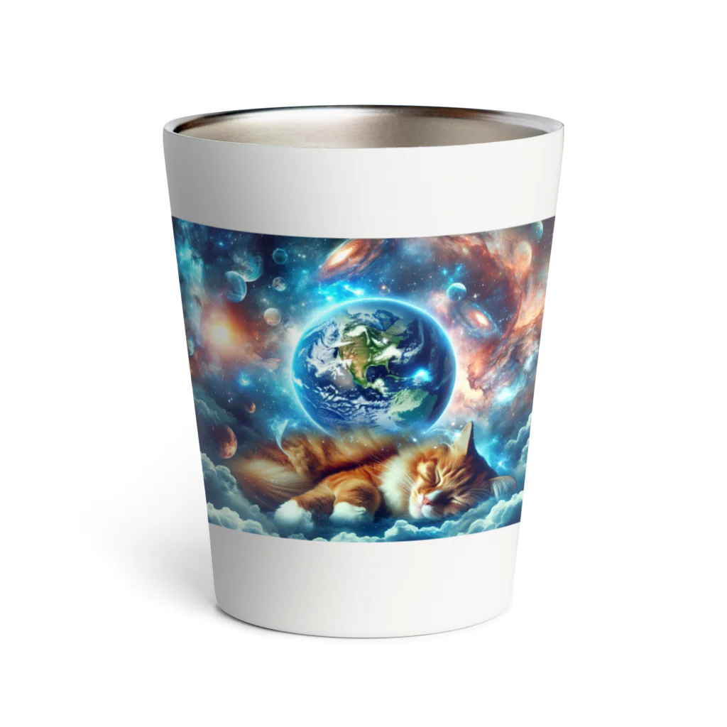 space catの夢見る猫 Thermo Tumbler