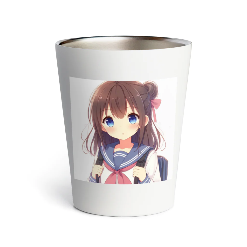 クノイチの館のもふもふでキュートな女の子 Thermo Tumbler