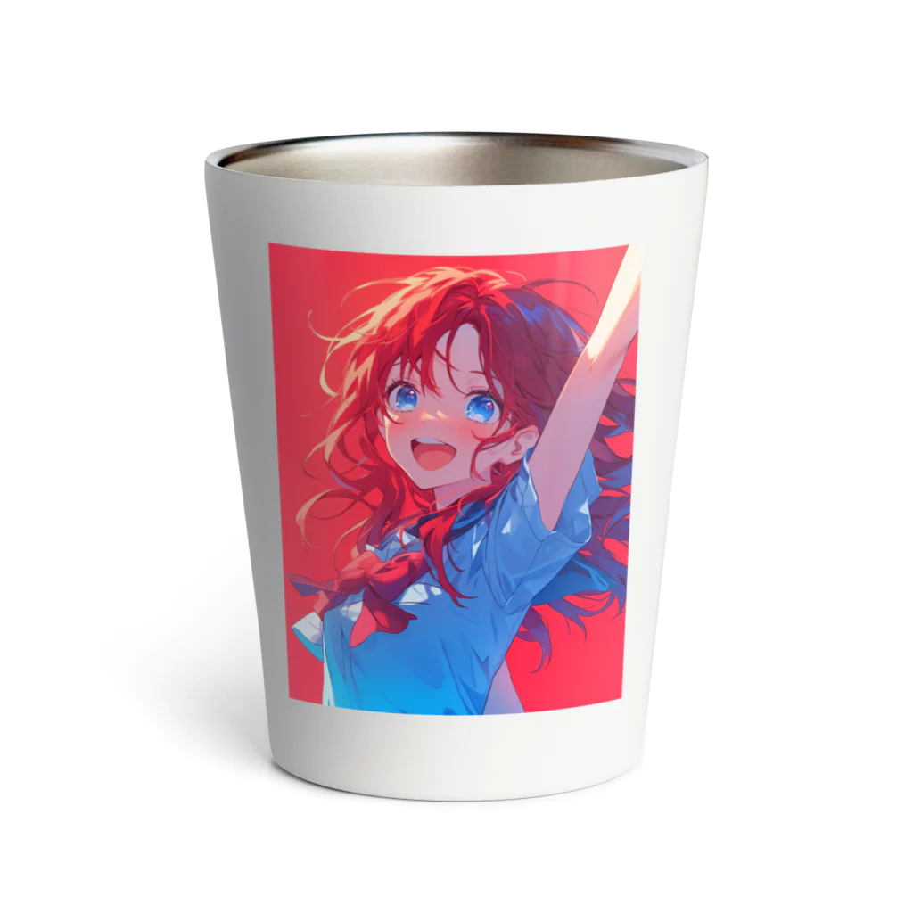 雪見ひよの赤髪の幼馴染系女子 Thermo Tumbler