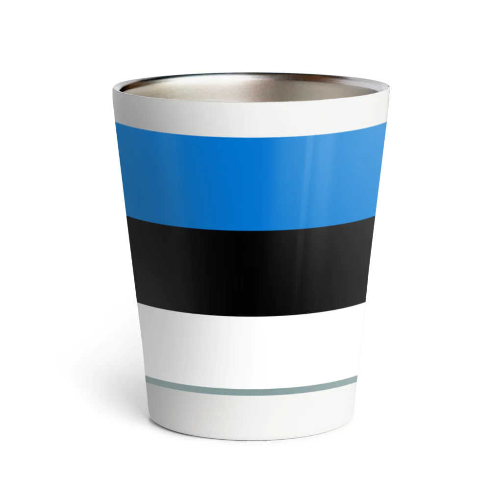 お絵かき屋さんのエストニアの国旗 Thermo Tumbler