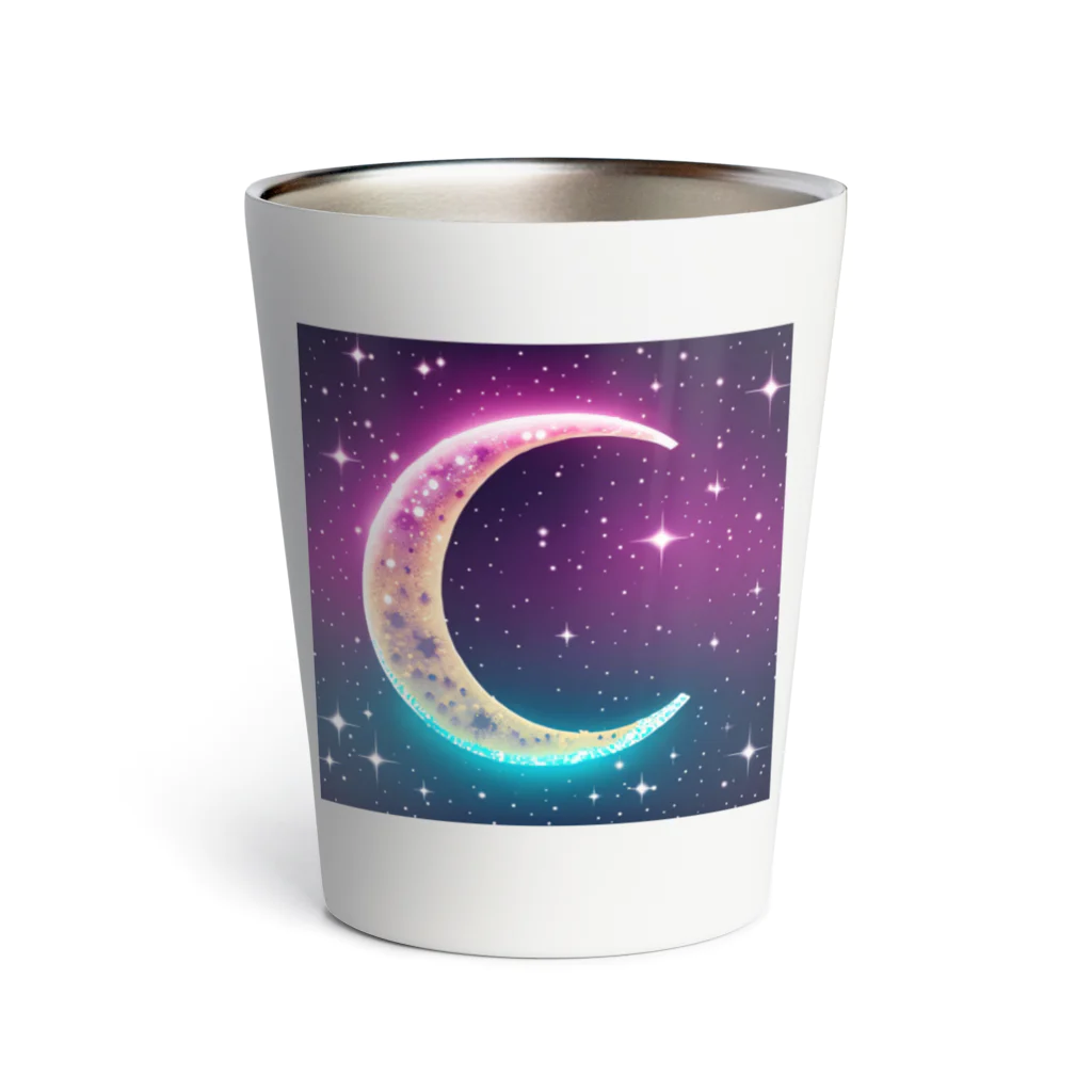 moonlightcatのグラデーションネオンカラームーン Thermo Tumbler