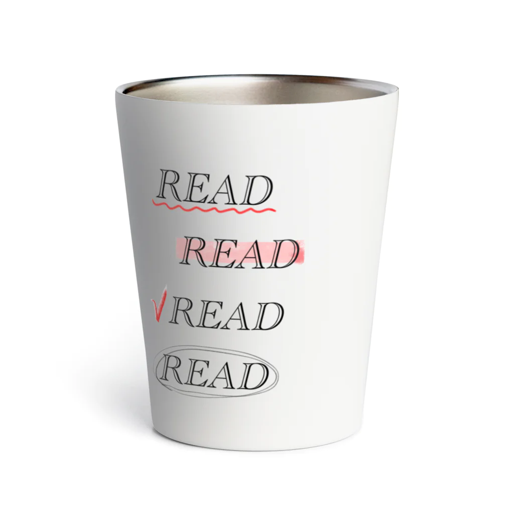 momokei&UのREAD READ READ READ Thermo Tumbler