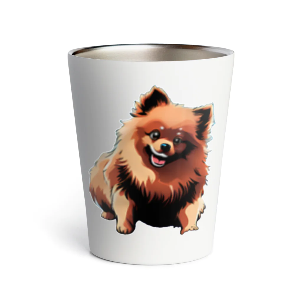 海坊主のポメラニアン愛犬家 Thermo Tumbler