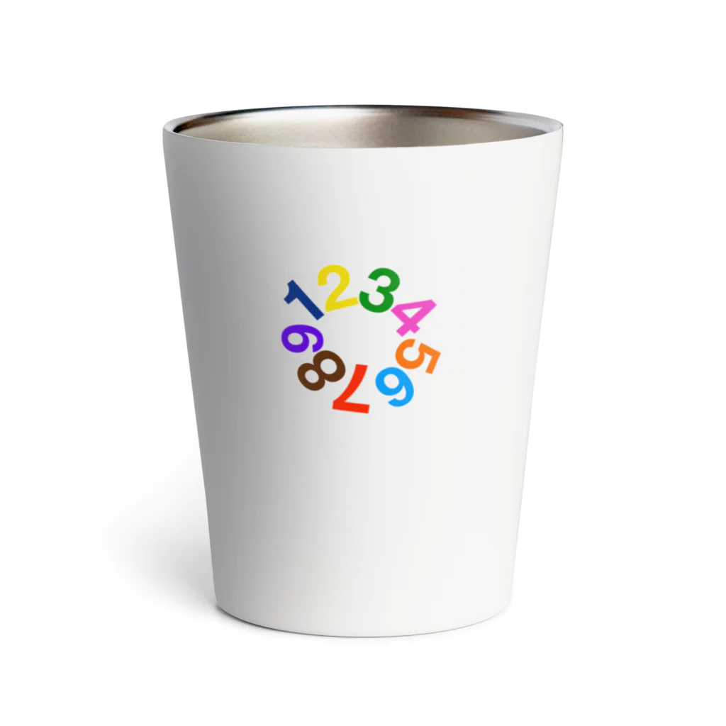 Suji-monsterの数字サークル Thermo Tumbler