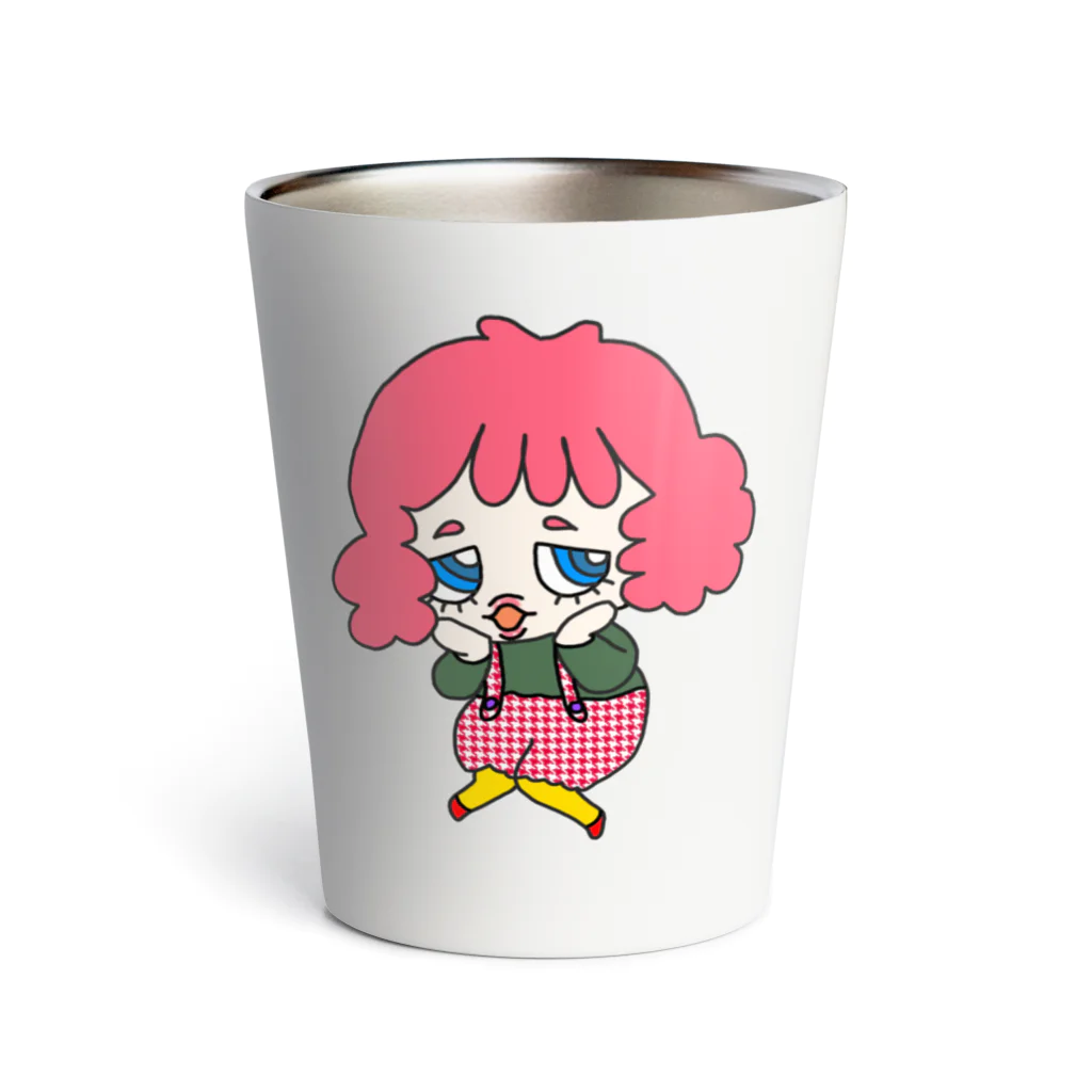 Donguri モンブランのもじもじPINKちゃん Thermo Tumbler