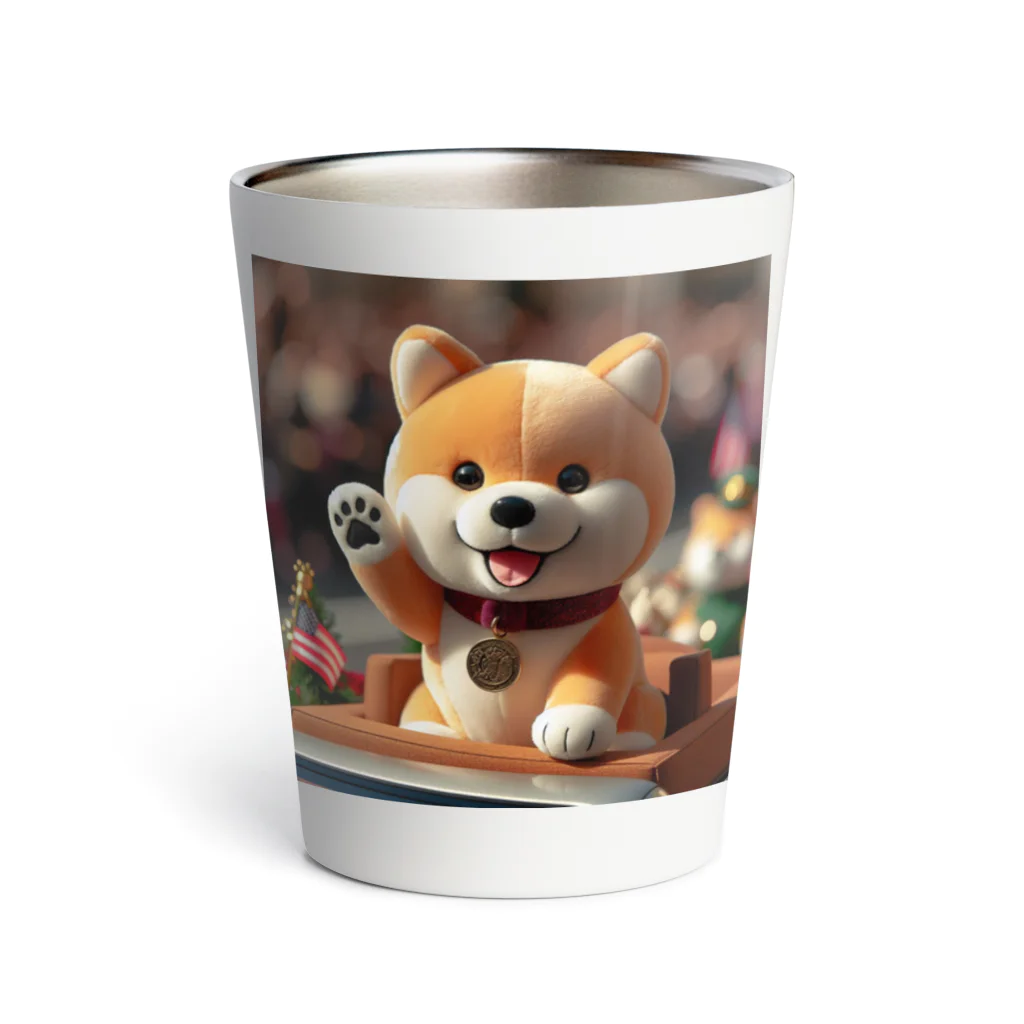 dcgnori／ワンコ画像の凱旋パレードメダリスト柴犬 Thermo Tumbler