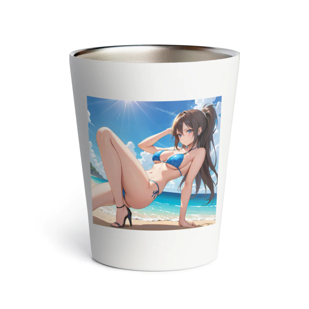 toshi_7のある日の海岸にて Thermo Tumbler