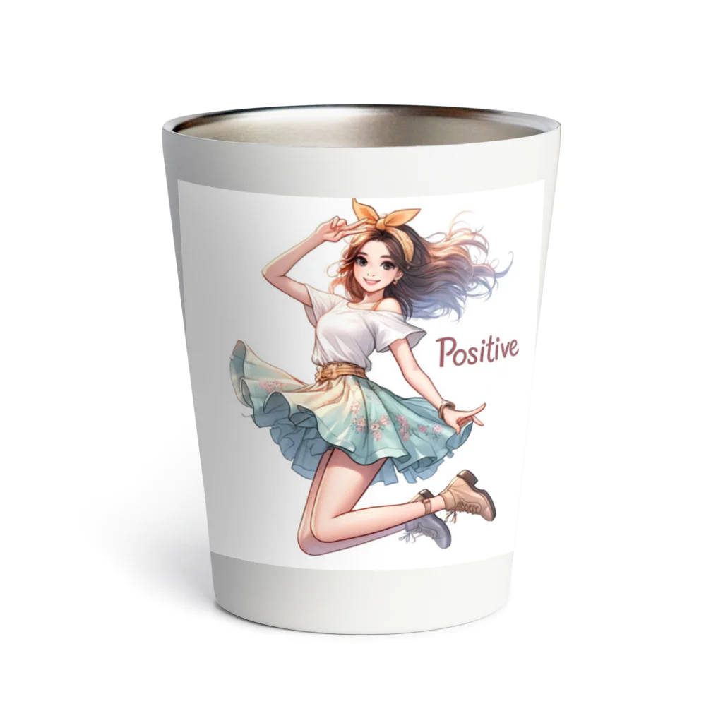 riopara0777のPOSITIVE GIRL Thermo Tumbler