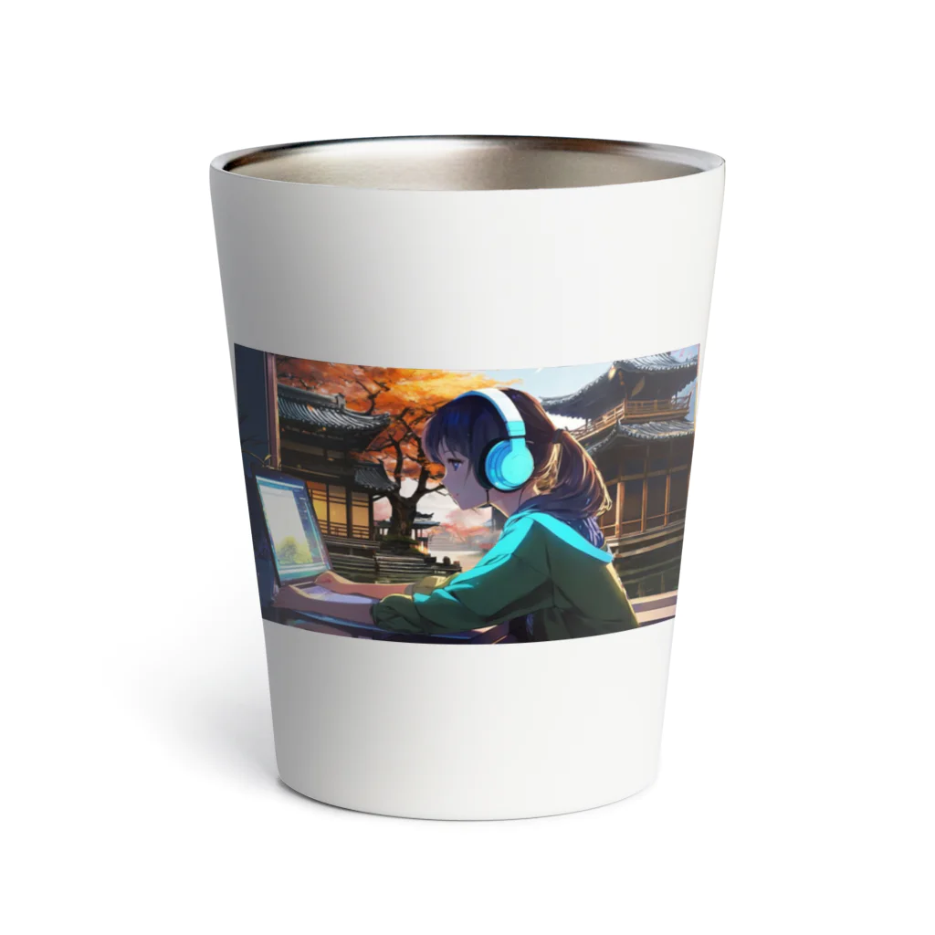 Nodoka Silence Library - WEB SHOPのTyping Girl Thermo Tumbler