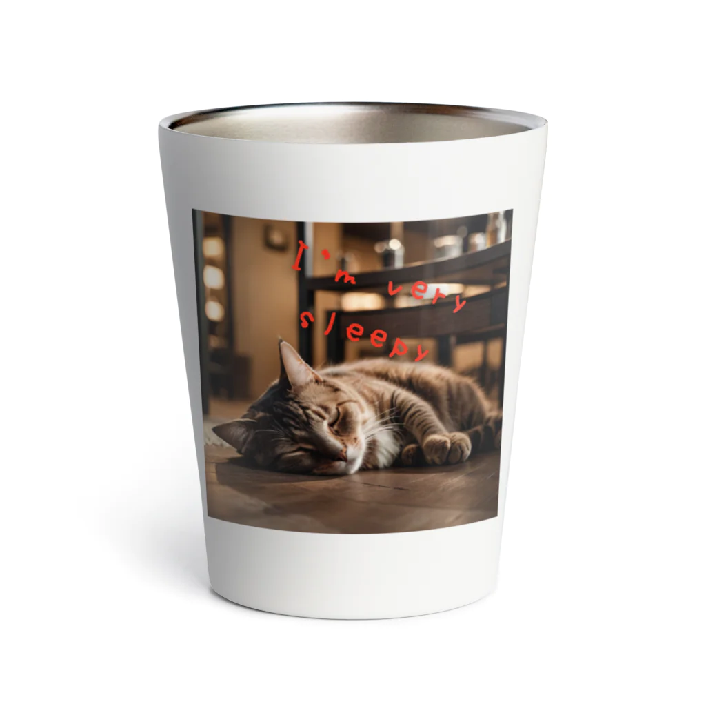 moriyama1981の眠たい猫 Thermo Tumbler