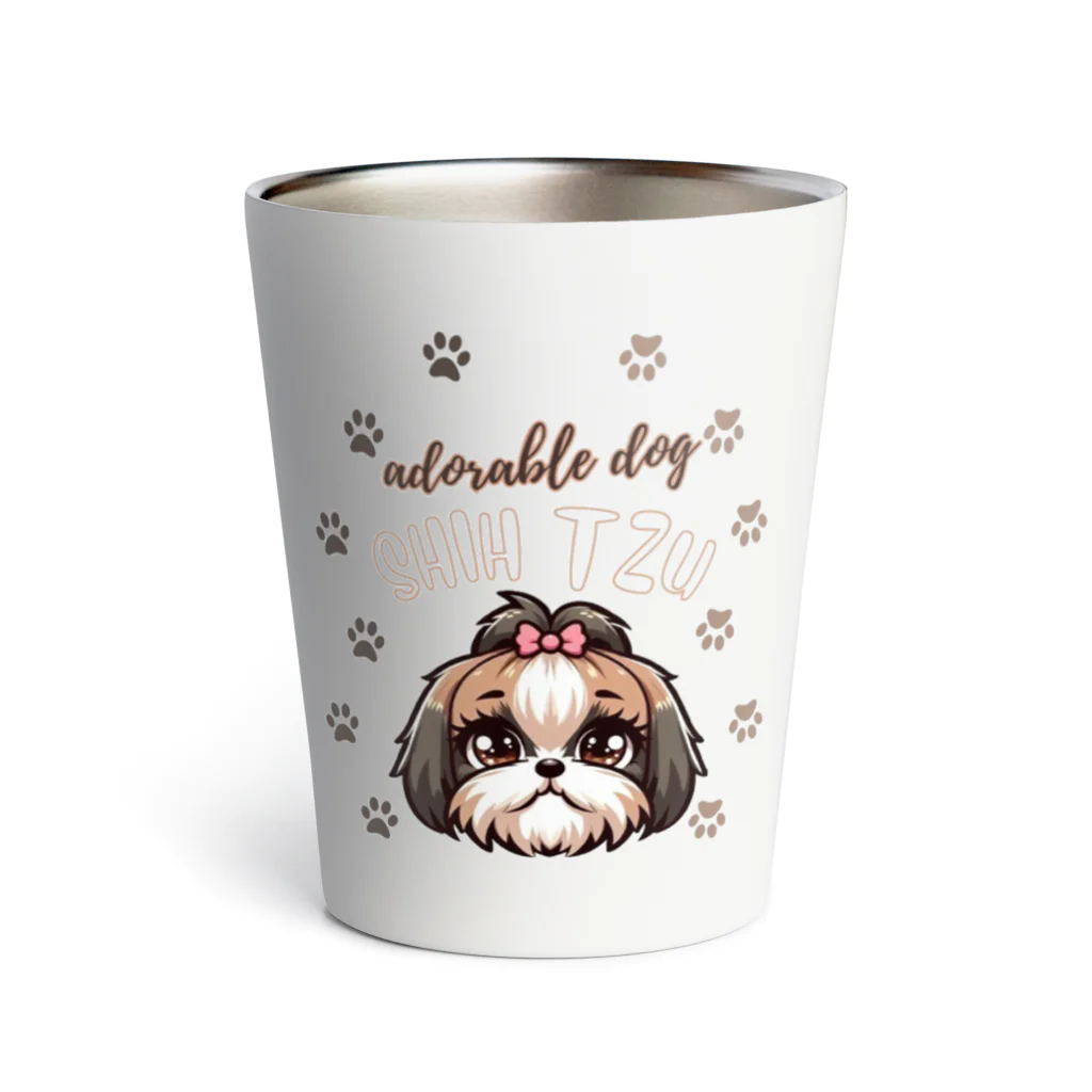 furebuhi　clubのadorable dog　SHIH TZU　（シーズー） サーモタンブラー