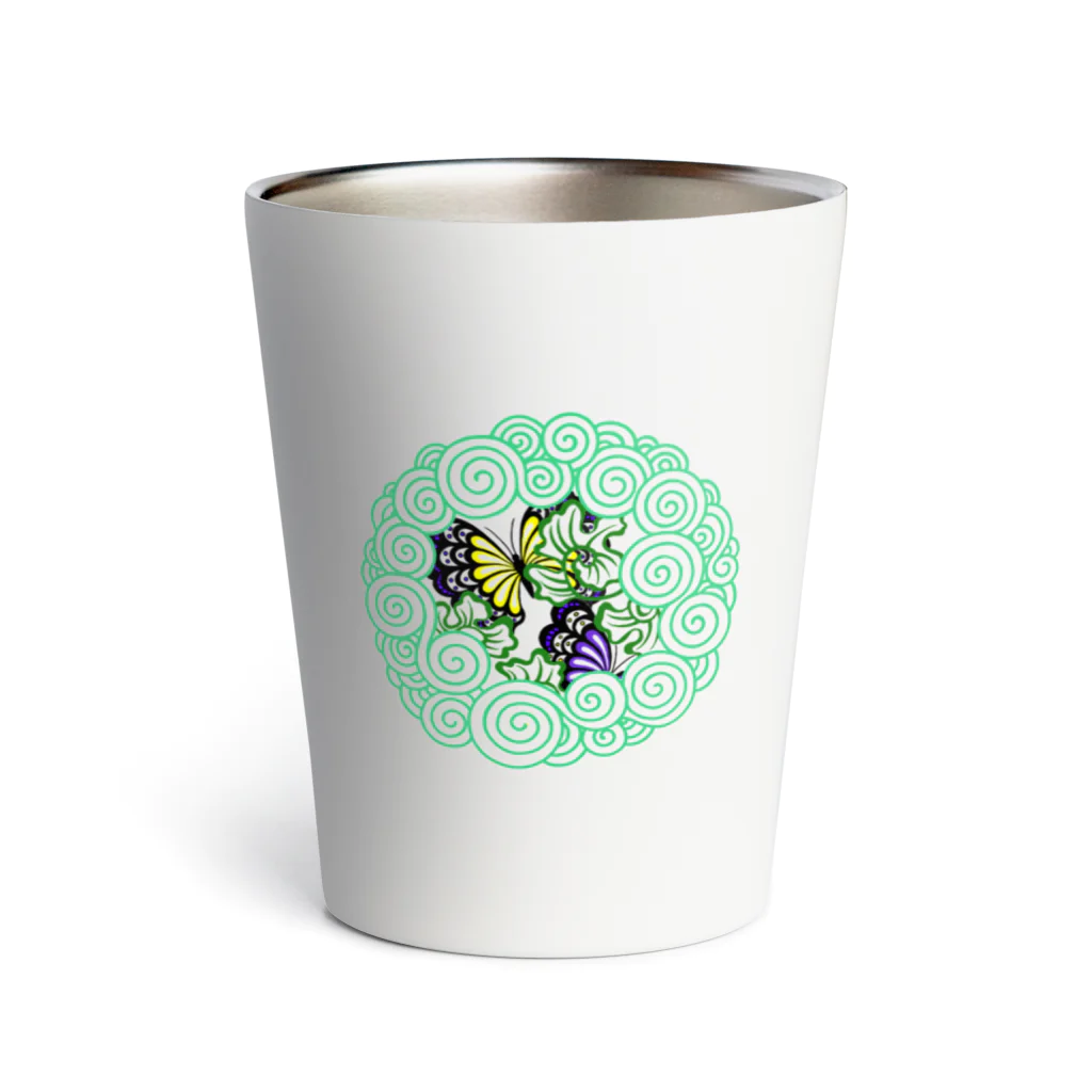 L-DORADOのJapanese butterfly  Thermo Tumbler