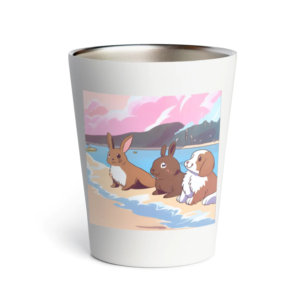 Chama's shopのビーチアニマル Thermo Tumbler